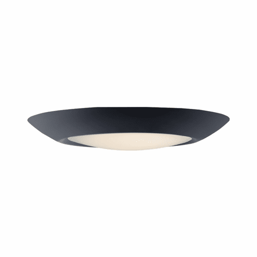 Maxim Diverse 7.5" 1-Light LED Flush Mount - Black - 57613WTBK