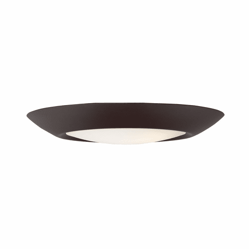 Maxim Diverse 7.5" 1-Light LED Flush Mount - Bronze - 57613WTBZ