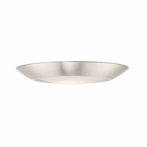 Maxim Diverse 7.5" 1-Light LED Flush Mount - Satin Nickel - 57613WTSN