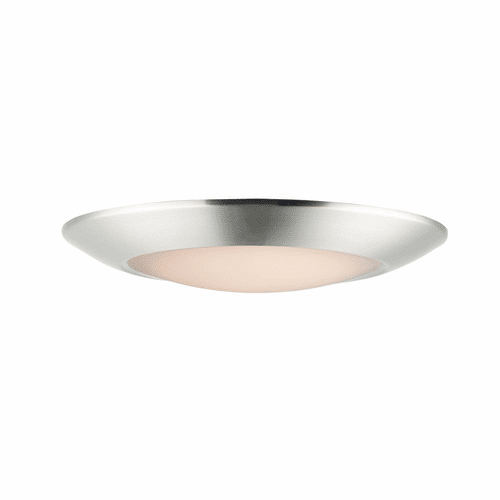Maxim Diverse 9" 1-Light LED Flush Mount - Satin Nickel - 57850WTSN
