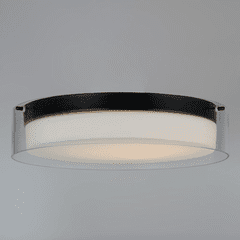 Maxim Duo 16'' Round Outdoor Flush Mount - Black - 12284CLSWBK Maxim Duo 16'' Round Outdoor Flush Mount - Black - 12284CLSWBK
