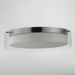Maxim Duo 16'' Round Outdoor Flush Mount - Satin Nickel - 12284CLSWSN