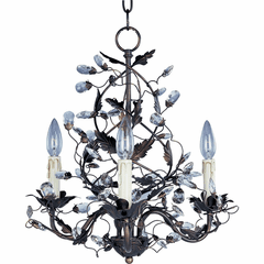 Maxim Elegante 3-LT Mini Chandelier - Oil Rubbed Bronze - 2850OI Maxim Elegante 3-LT Mini Chandelier - Oil Rubbed Bronze - 2850OI