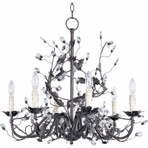 Maxim Elegante 6-LT Single-Tier Chandelier - Oil Rubbed Bronze - 2851OI