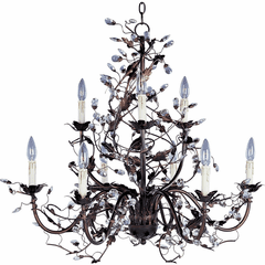 Maxim Elegante 9-LT Multi-Tier Chandelier - Oil Rubbed Bronze - 2852OI Maxim Elegante 9-LT Multi-Tier Chandelier - Oil Rubbed Bronze - 2852OI