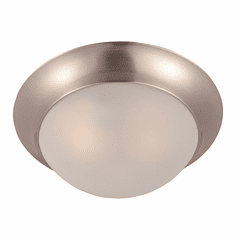 Maxim Essentials 1-LT Flush Mount - Satin Nickel - 5850FTSN Maxim Essentials 1-LT Flush Mount - Satin Nickel - 5850FTSN