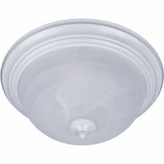 Maxim Essentials 1-LT Flush Mount - White - 5840MRWT