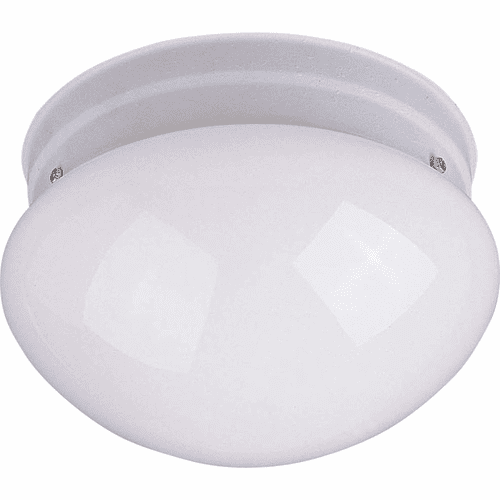 Maxim Essentials 1-LT Flush Mount - White - 5880WTWT