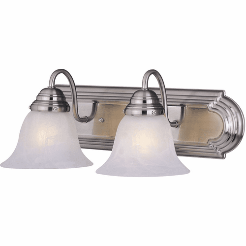 Maxim Essentials 2-LT Bath Vanity Light - Satin Nickel - 8012MRSN