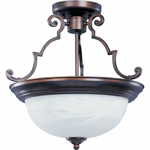 Maxim Essentials 2-LT Semi-Flush Mount - Oil Rubbed Bronze - 5843MROI