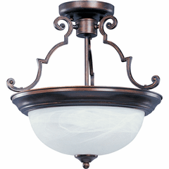 Maxim Essentials 2-LT Semi-Flush Mount - Oil Rubbed Bronze - 5843MROI Maxim Essentials 2-LT Semi-Flush Mount - Oil Rubbed Bronze - 5843MROI