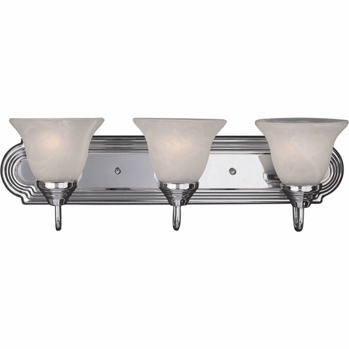 Maxim Essentials 3-LT Bath Vanity Light - Polished Chrome - 8013MRPC