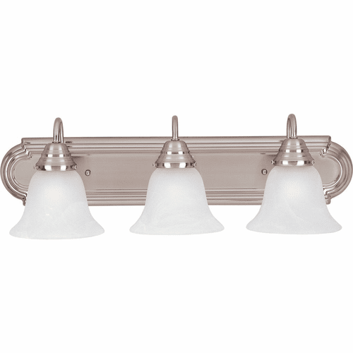 Maxim Essentials 3-LT Bath Vanity Light - Satin Nickel - 8013MRSN