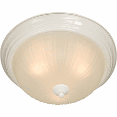 Maxim Essentials 3-LT Flush Mount - White - 5832FTWT