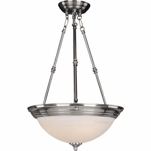 Maxim Essentials 3-LT Inverted Bowl Pendant - Satin Nickel - 5845MRSN