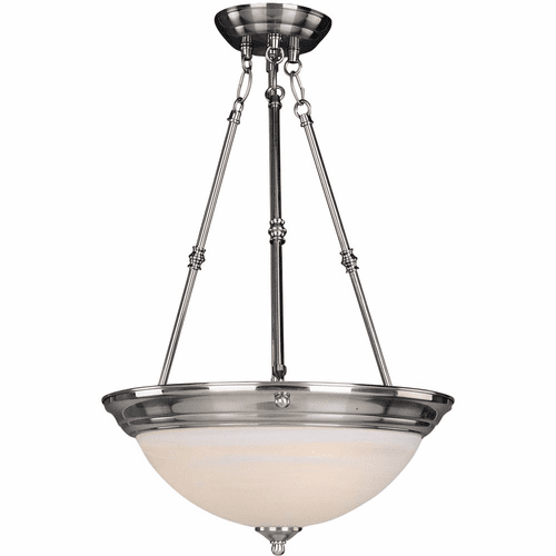 Maxim Essentials 3-LT Inverted Bowl Pendant - Satin Nickel - 5846MRSN