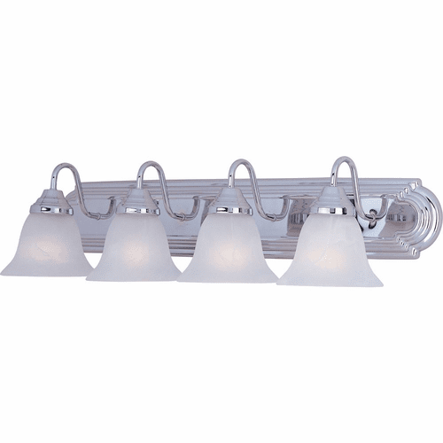 Maxim Essentials 4-LT Bath Vanity Light - Polished Chrome - 8014MRPC