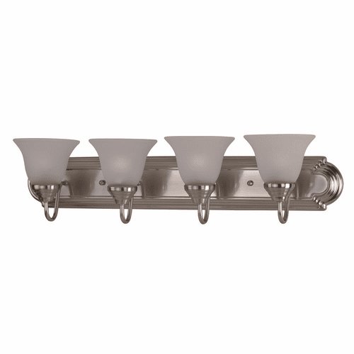 Maxim Essentials 4-LT Bath Vanity Light - Satin Nickel - 8014FTSN