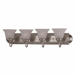 Maxim Essentials 4-LT Bath Vanity Light - Satin Nickel - 8014FTSN