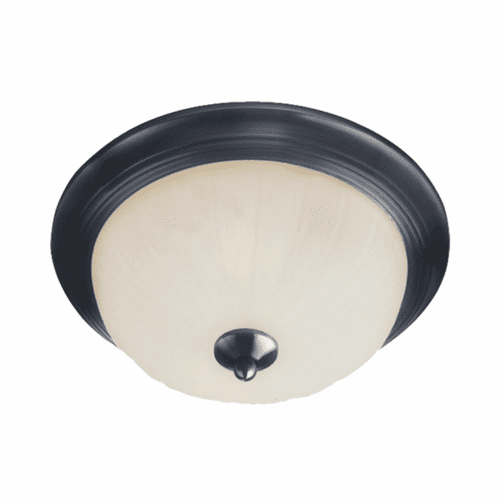 Maxim Essentials - 583x Essentials 3-Light Flush Mount - Black - 5832FTBK