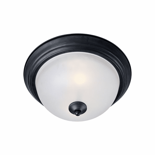 Maxim Essentials - 584x Essentials 1-Light Flush Mount - Black - 5840FTBK