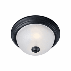 Maxim Essentials - 584x Essentials 1-Light Flush Mount - Black - 5840FTBK