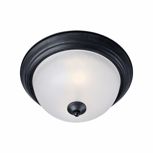 Maxim Essentials - 584x Essentials 2-Light Flush Mount - Black - 5841FTBK