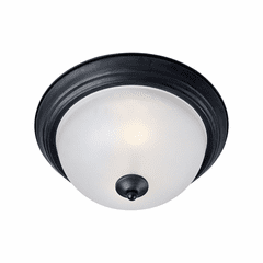 Maxim Essentials - 584x Essentials 2-Light Flush Mount - Black - 5841FTBK