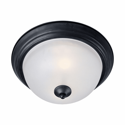 Maxim Essentials - 584x Essentials 3-Light Flush Mount - Black - 5842FTBK