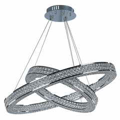 Maxim Eternity LED 2 Tier Entry Foyer Pendant - Polished Chrome - 39777BCPC