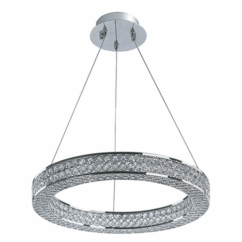 Maxim Eternity LED 20" Single Entry Foyer Pendant - Polished Chrome - 39772BCPC