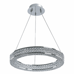 Maxim Eternity LED 20" Single Entry Foyer Pendant - Polished Chrome - 39772BCPC
