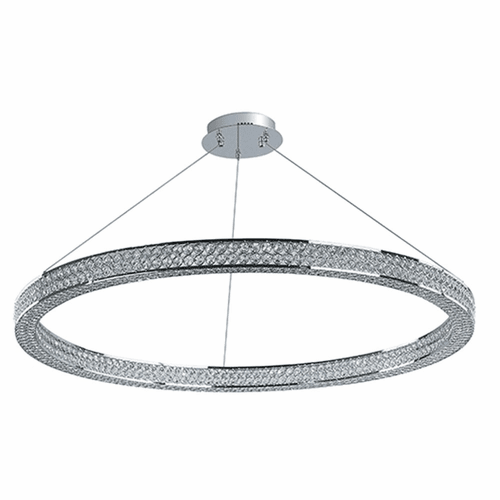 Maxim Eternity LED 40" Single Entry Foyer Pendant - Polished Chrome - 39774BCPC