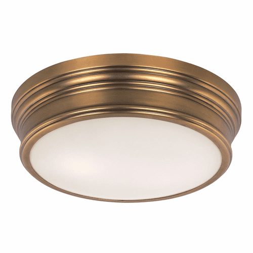Maxim Fairmont 2-LT Flush Mount - Natural Aged Brass - 22370SWNAB