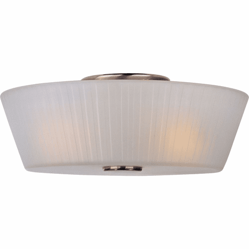 Maxim Finesse 3-LT Flush Mount - Satin Nickel - 21500FTSN