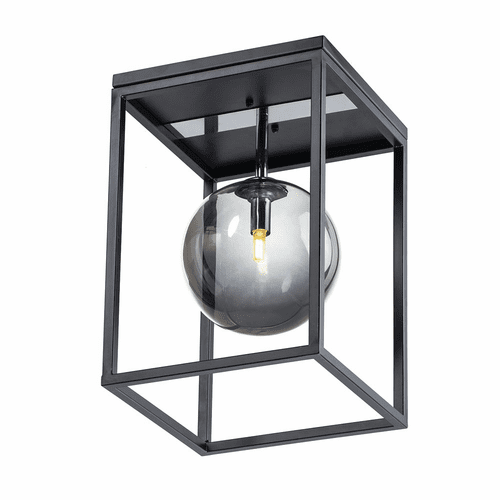 Maxim Fluid 1-Light LED Flush Mount - Black / Polished Chrome - 11360MSKBKPC