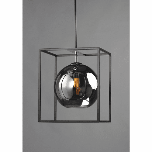 Maxim Fluid 1-Light LED Pendant - Black / Polished Chrome - 11367MSKBKPC