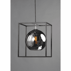 Maxim Fluid 1-Light LED Pendant - Black / Polished Chrome - 11367MSKBKPC Maxim Fluid 1-Light LED Pendant - Black / Polished Chrome - 11367MSKBKPC