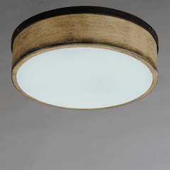 Maxim Franklin 2-Light Flush Mount - Driftwood / Black - 14440DWBK