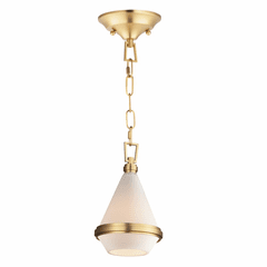 Maxim Giza 1-Light Mini Pendant - Satin Brass - 10372WTSBR