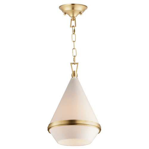 Maxim Giza 11.25" 1-Light Pendant - Satin Brass - 10374WTSBR