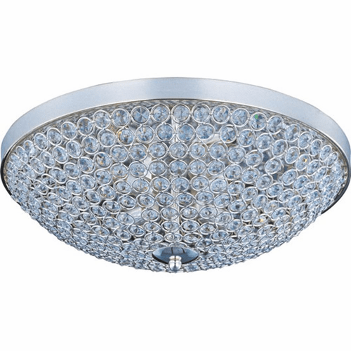 Maxim Glimmer 4-LT Flush Mount - Plated Silver - 39871BCPS