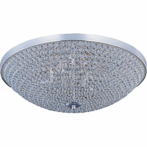 Maxim Glimmer 6-LT Flush Mount - Plated Silver - 39872BCPS