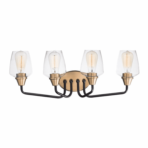 Maxim Goblet 4-LT Bath Vanity Light - Bronze / Antique Brass - 26123CLBZAB