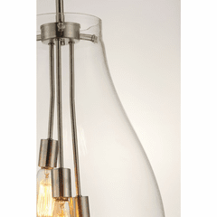 Maxim Gourd 3-Light Pendant - Satin Nickel - 10166CLSN Maxim Gourd 3-Light Pendant - Satin Nickel - 10166CLSN