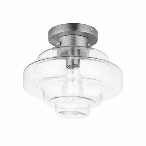 Maxim Harbor 1-Light Flush Mount - Satin Nickel - 11120CLSN
