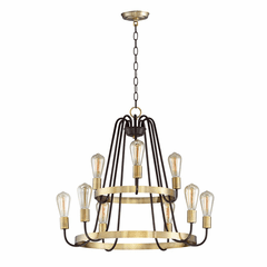 Maxim Haven 9-LT Multi-Tier Chandelier - Oil Rubbed Bronze - 11737OIAB