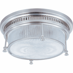 Maxim Hi-Bay 2-LT Flush Mount - Satin Nickel - 25000CLSN