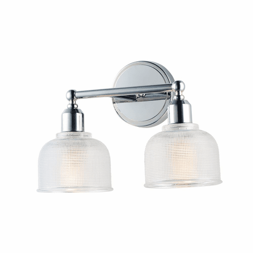 Maxim Hollow 2-LT Bath Vanity Light - Polished Chrome - 11322CLPC