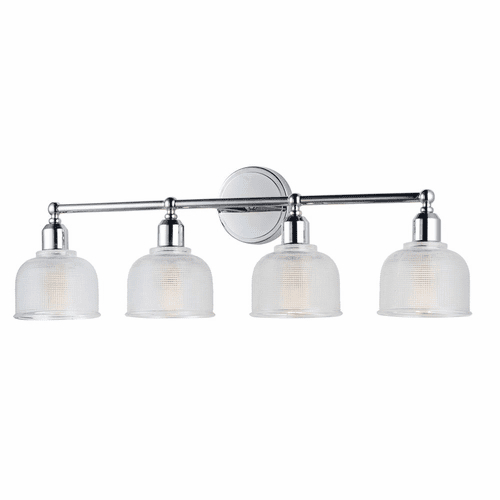 Maxim Hollow 4-LT Bath Vanity Light - Polished Chrome - 11324CLPC